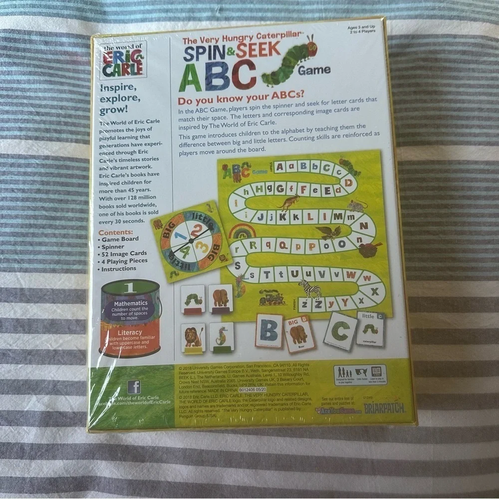 Briarpatch The Very Hungry Caterpillar Spin & Seek ABC Game